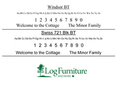 Outdoor Cottage Number Classic Sign