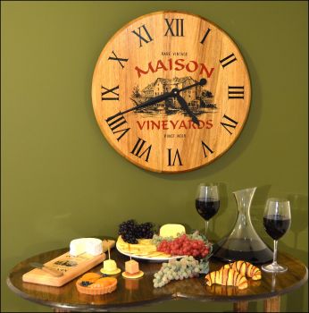 Maison Vineyards Bar Clock