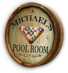 Pool Room Quarter Barrel Sign