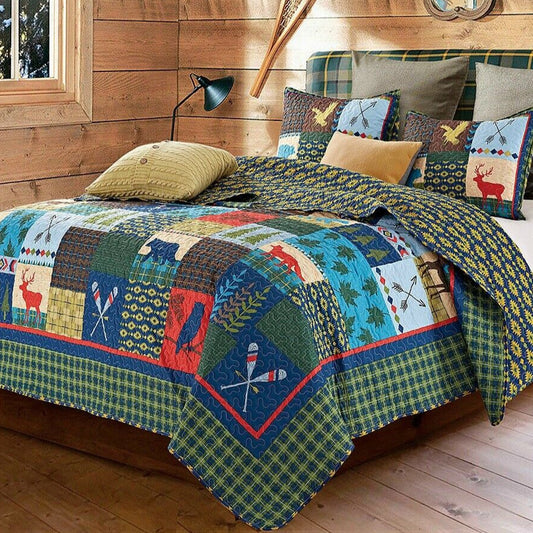Lake and Cottage Quilt