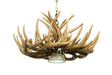 Whitetail Deer 12 Antler Cascade Chandelier with down light