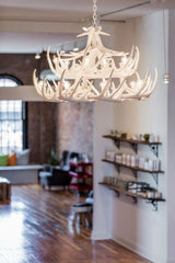 large white chandelier