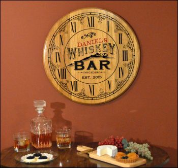 Whiskey Bar Clock